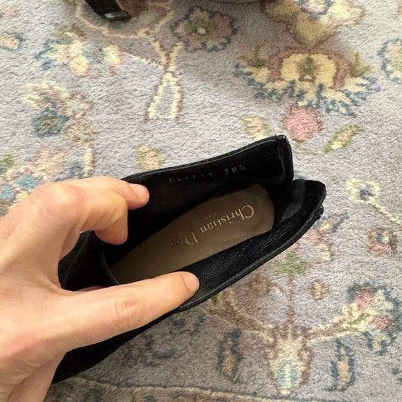 Dior Black Suede Ankle Booties - Picture 4 of 8
